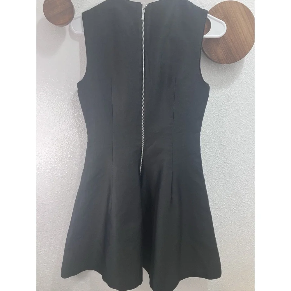 Kate Spade SILK Little Black Dress Size 2 A-Line Round Neck Sleeveless Luxury NY